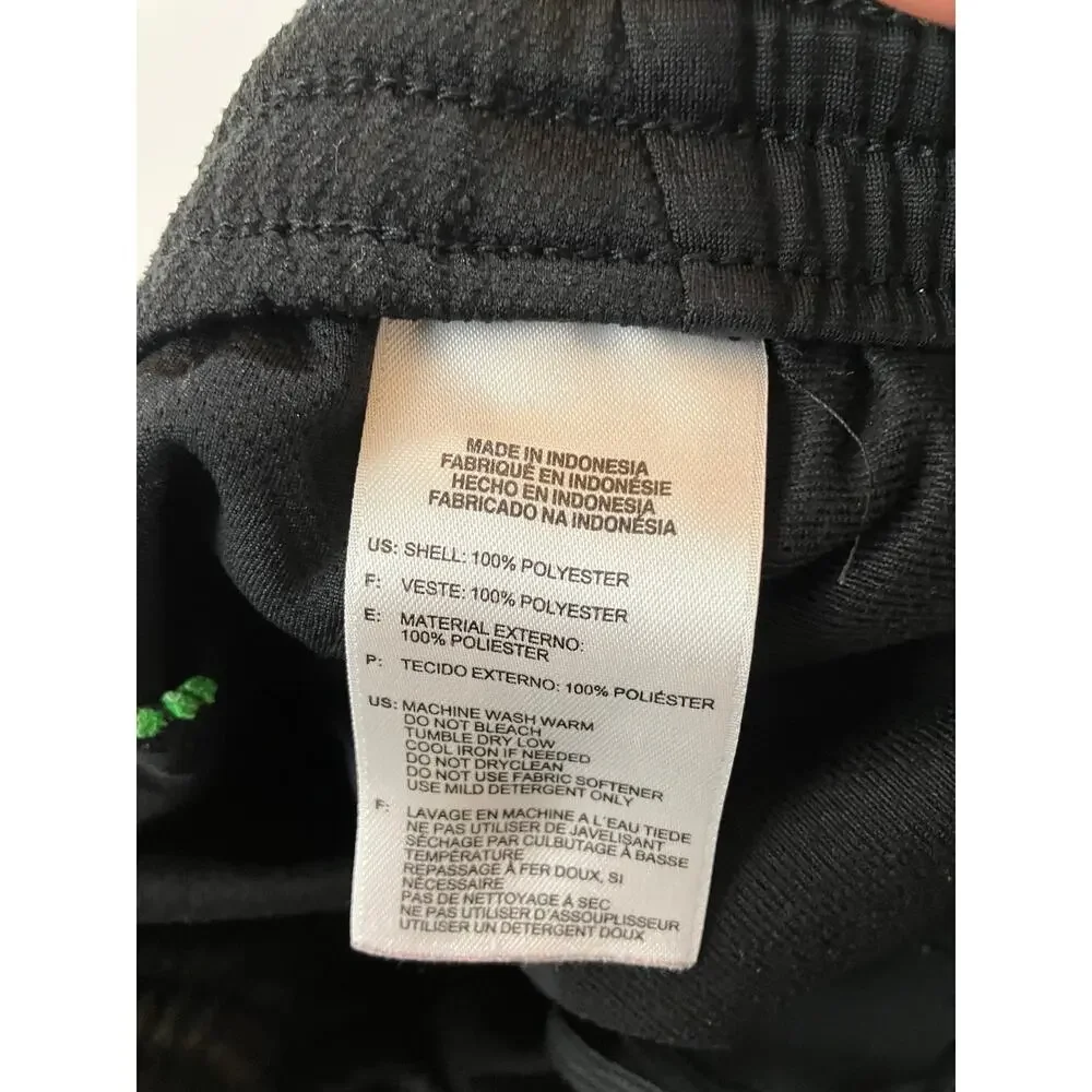 Adidas Climalite Men XL Black Green 3 Stripe Athletic Training Shorts 2013